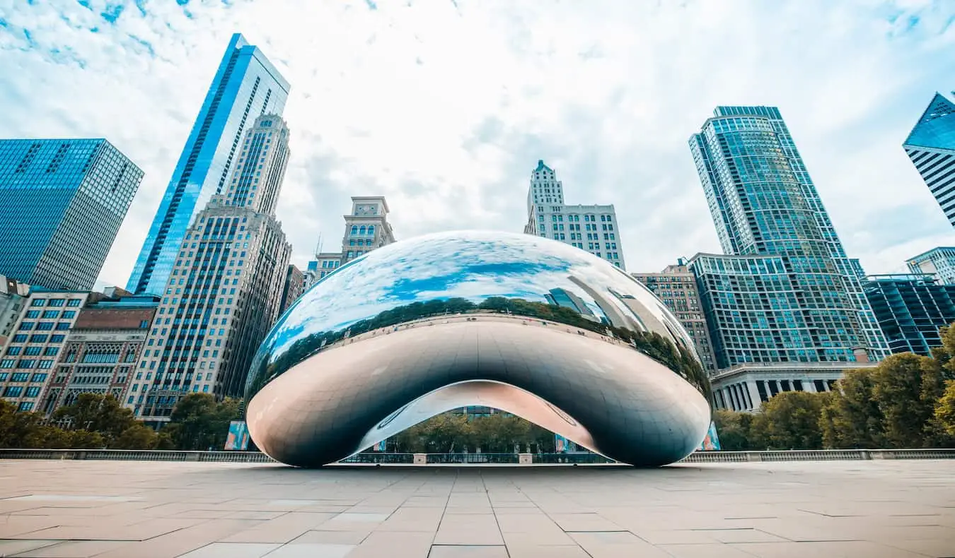 O famoso feijão no Millenium Park, Chicago