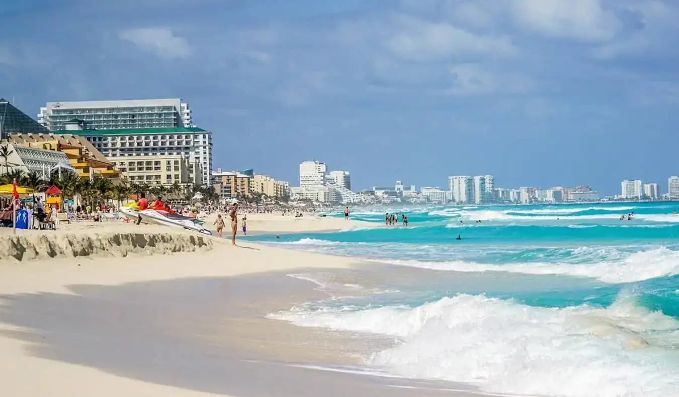 Le spiagge di Cancun, in Messico