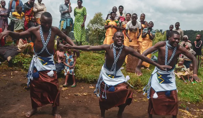 Traditionelle Tänzer in Ruanda