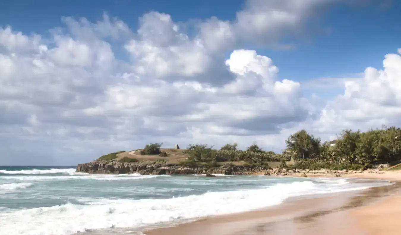 Una bella spiaggia a Tofo, Mozambico