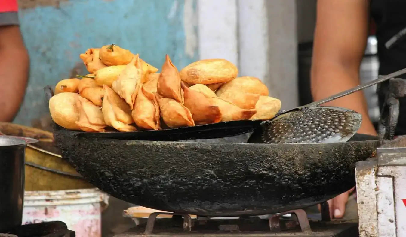 pilha de chamuças