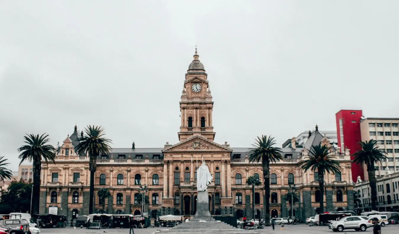 O centro histórico da cidade da Cidade do Cabo, África do Sul