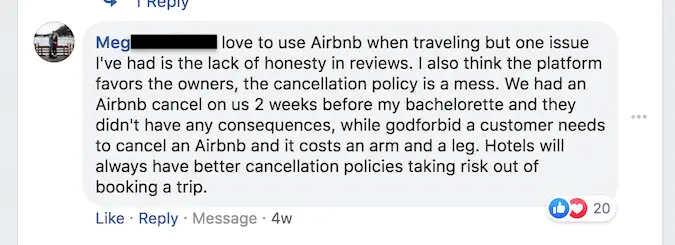 Airbnb dårlig kundeanmeldelse