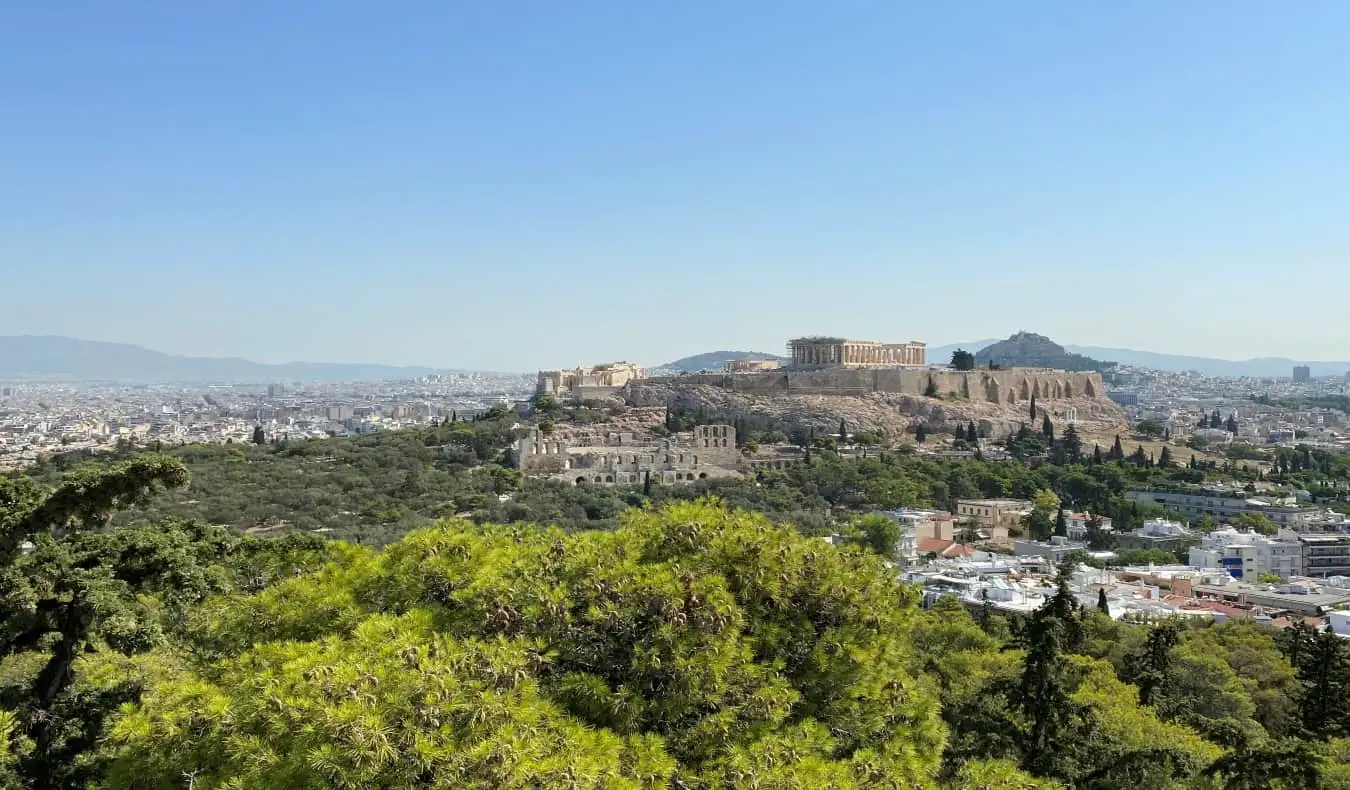 vedere panoramică a Atenei, Grecia