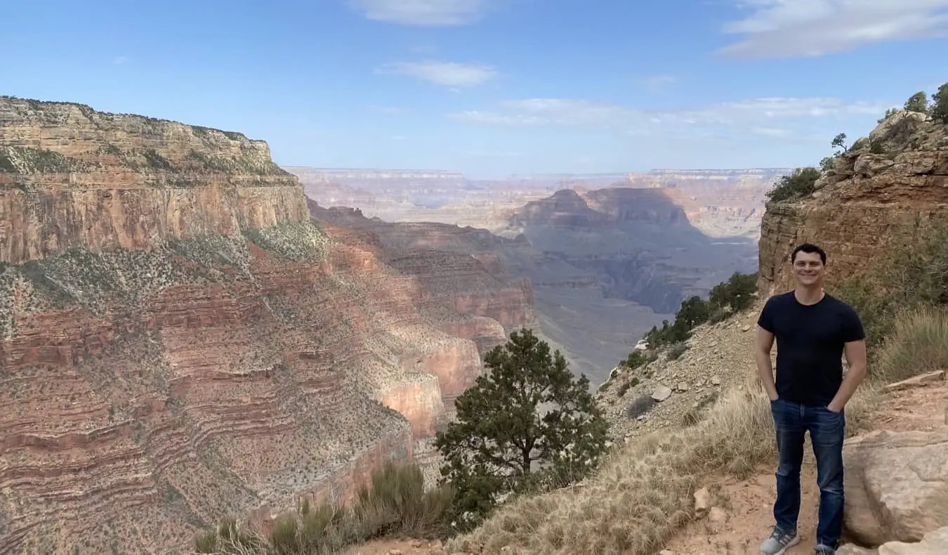 Nomadisk Matt på fottur i Grand Canyon