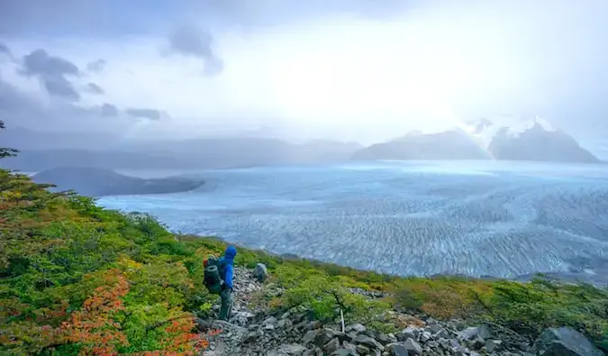 Kristin Addis Turistika a kemping Un Step John Gardner, Patagónia