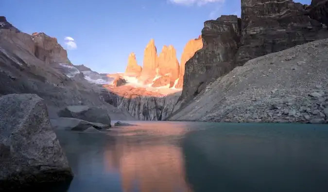 Les montagnes Torres dans le parc national Torres del Paine en Patagonie