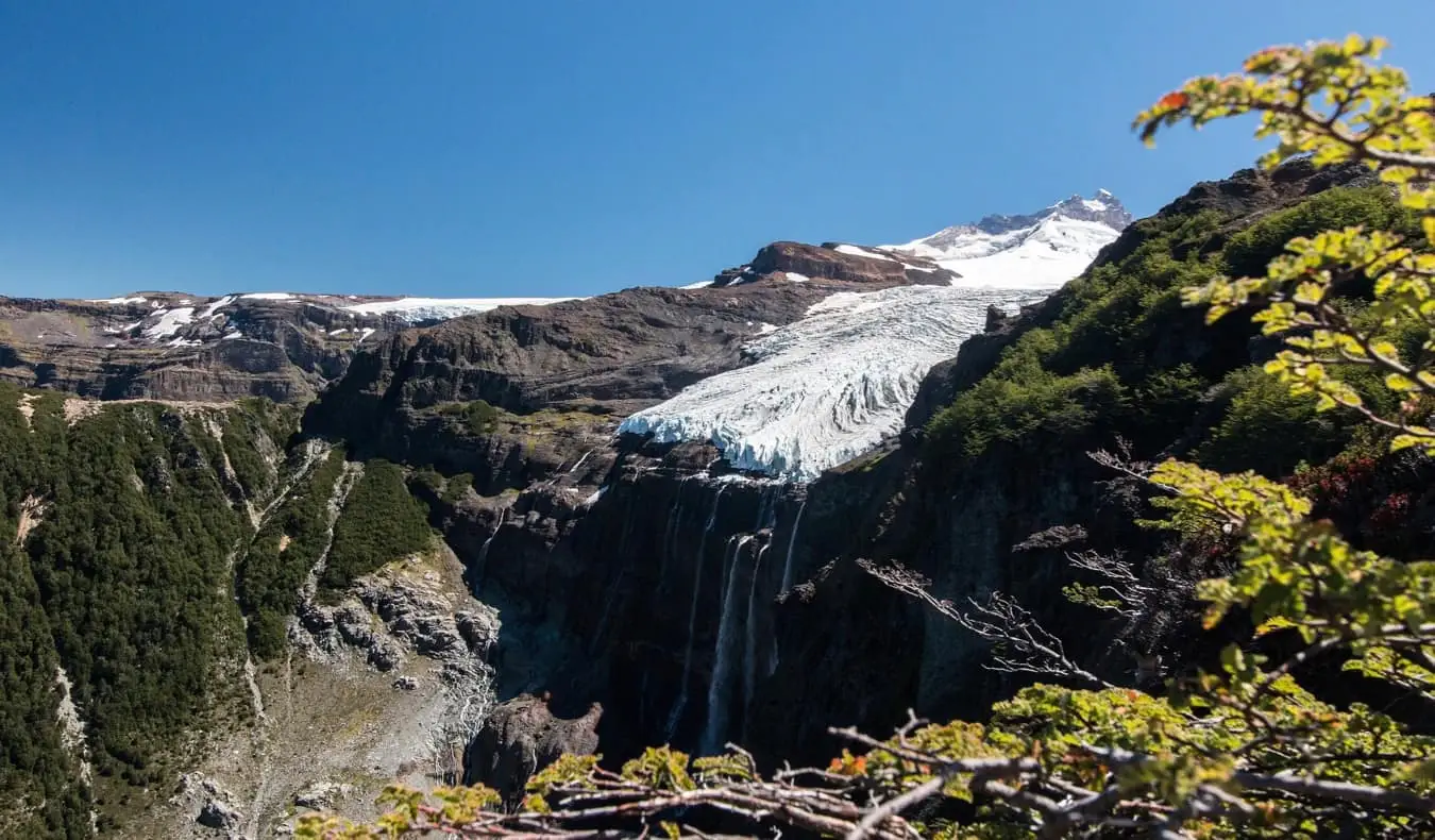 Красивите планини в Cerro Tronador в Аржентина