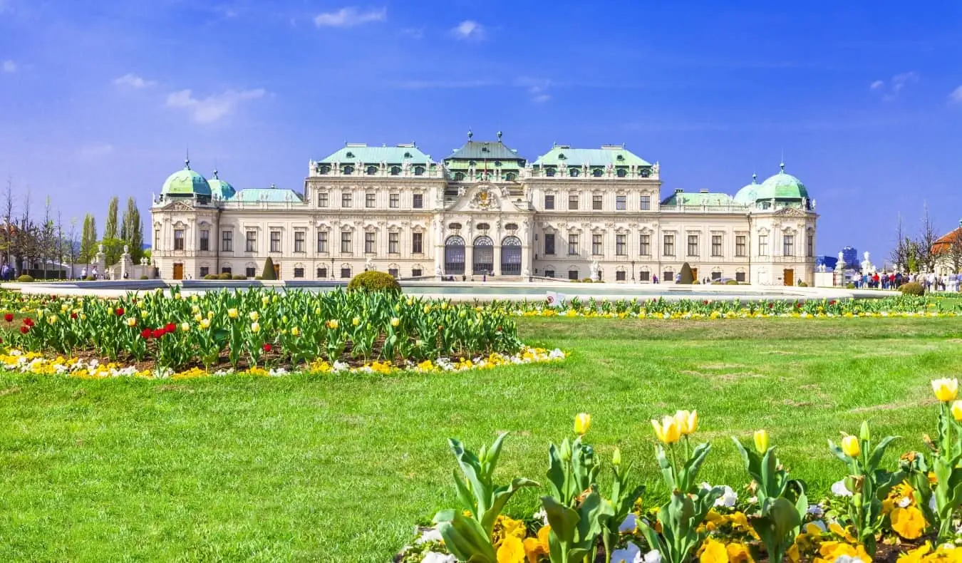 Barokne Belvedere palee Viinis, Austrias