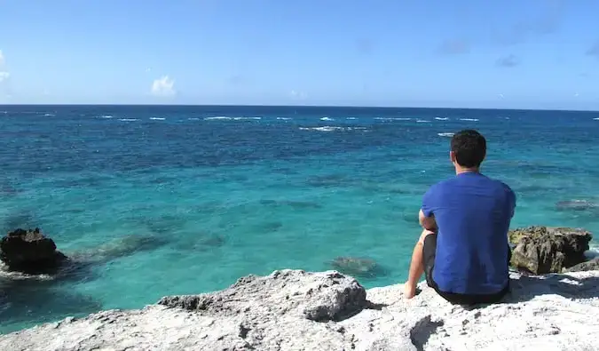 Matt nómada relajándose en las Bermudas