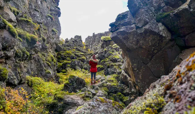 Masaya sa kalikasan sa Iceland