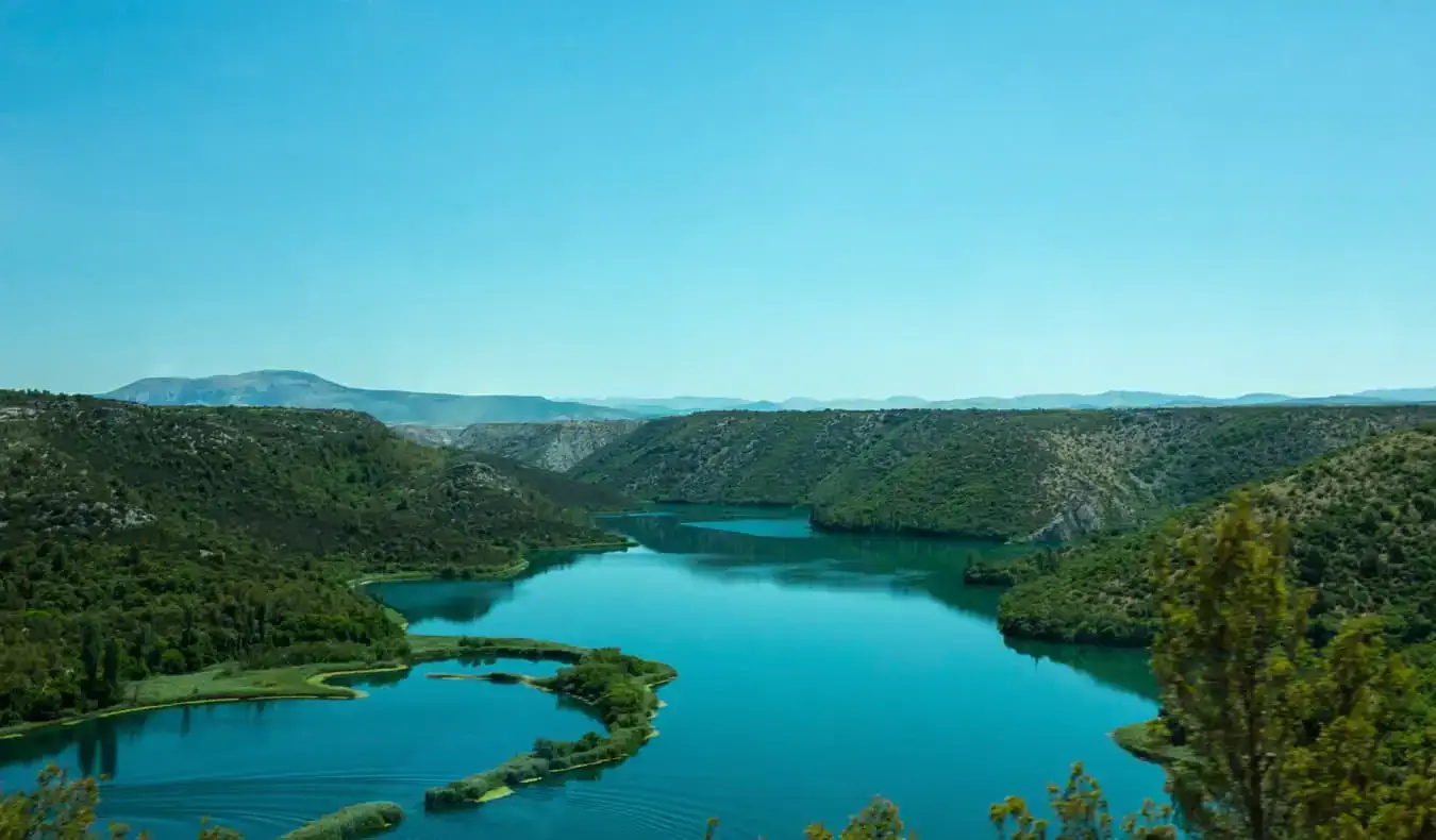 Nakamamanghang halaman at luntiang kagubatan sa Croatia