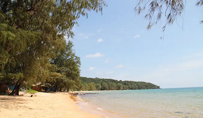 ilha de bambu camboja