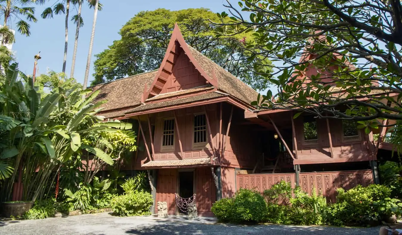 El exterior de madera de Jim Thompson.