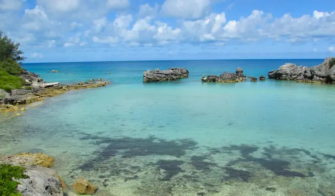 Bermuda-bukten er et veldig fredelig og varmt sted å svømme