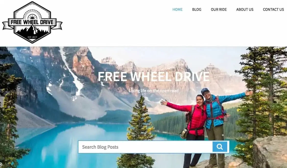 Free Wheel Drive 웹사이트 스크린샷