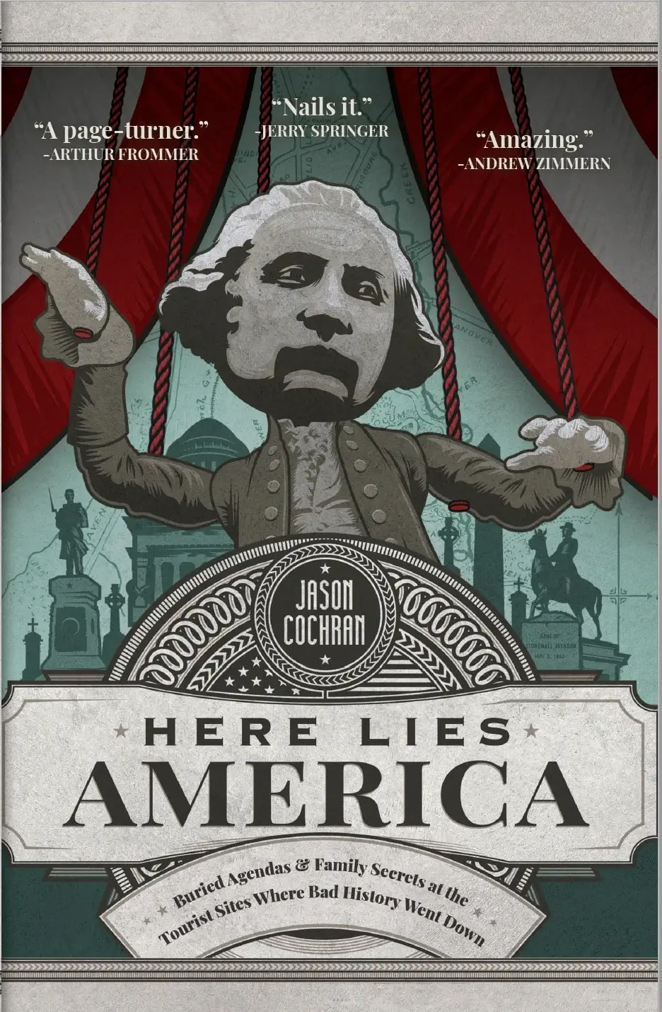 Capa do livro Here Lies America