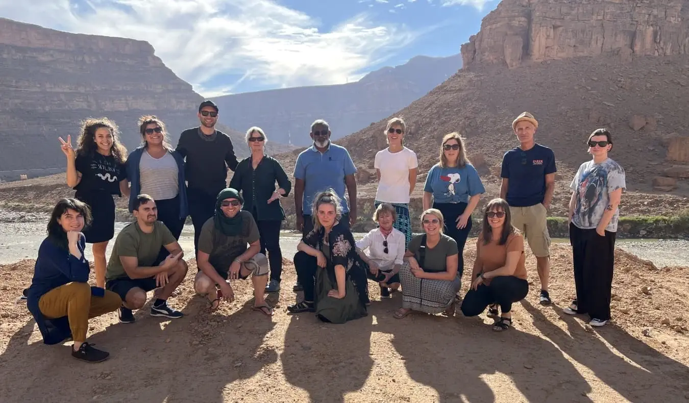 Grupo ng mga tao sa isang TNN tour sa Morocco