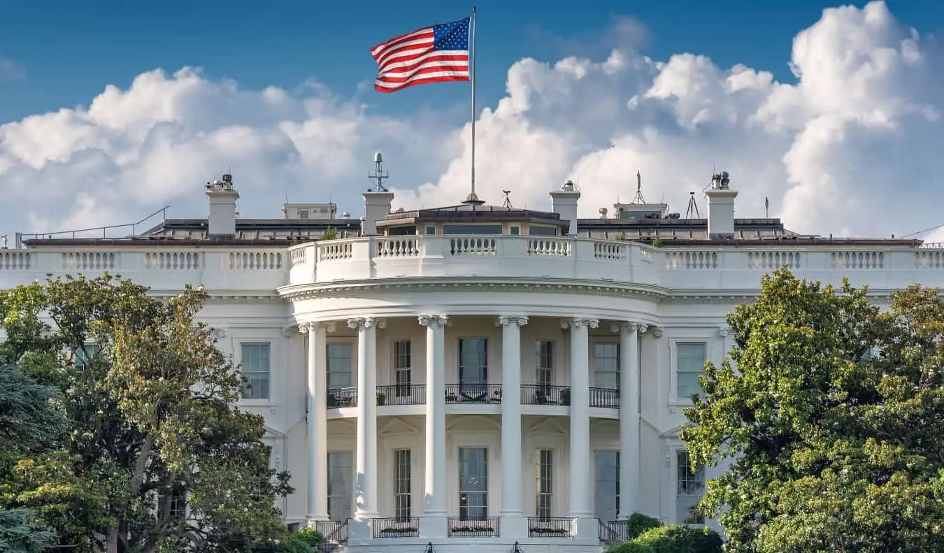 La casa blanca en Washington, DC