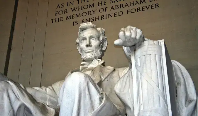 O Lincoln Memorial em Washington, DC