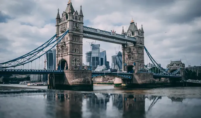 Tower Bridge v Londonu, Anglija