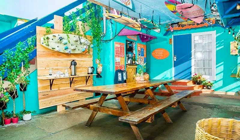 San Diego, California'daki ITH Surf Hostel'in ortak alanı