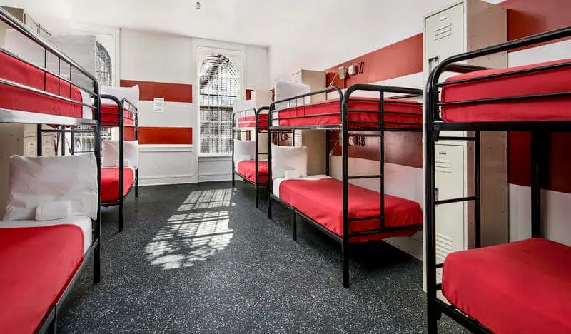 Der Schlafsaal des Getaway Hostels in Chicago, USA