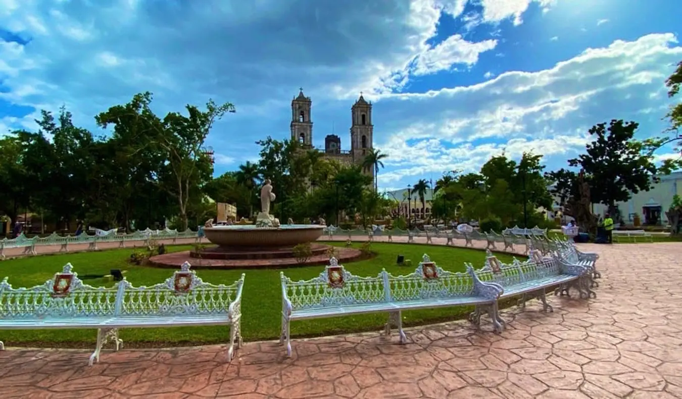 Um parque relaxante no México