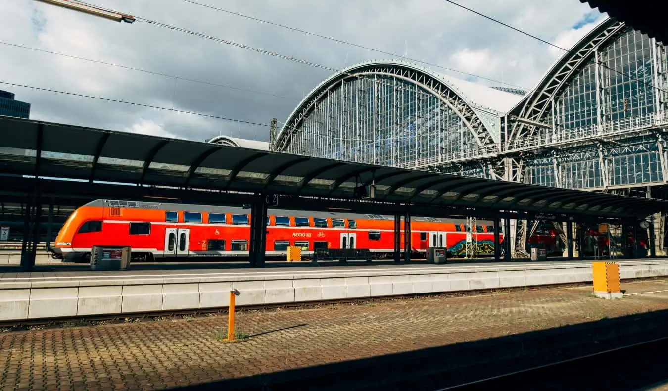 treinstation in Duitsland