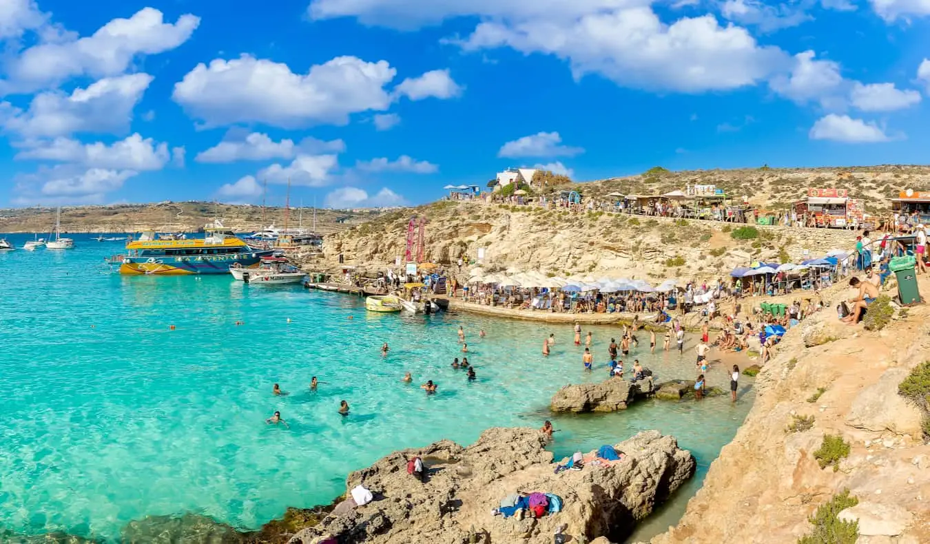 Det berømte Azure Window på Maltas kyst