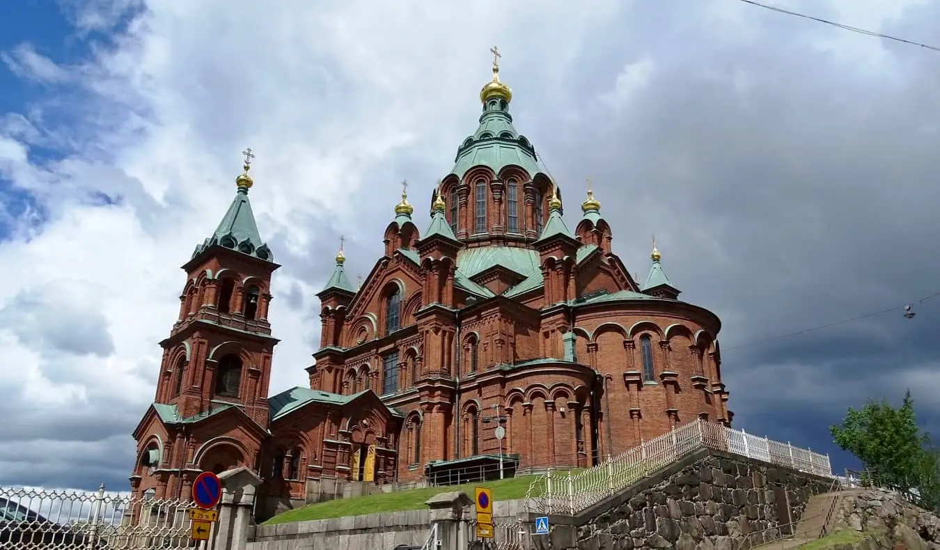 De Uspenski-kathedraal in Helsinki, Finland