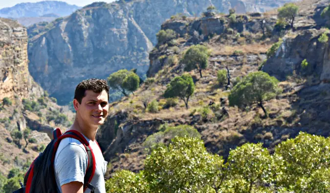 Nomadische Matt wandelen in de bergen van Madagaskar