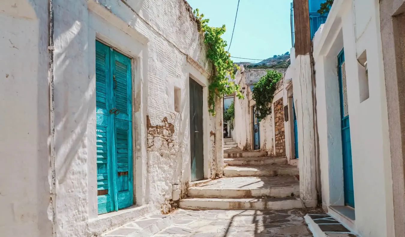 Alei fermecătoare din Naxos, Grecia