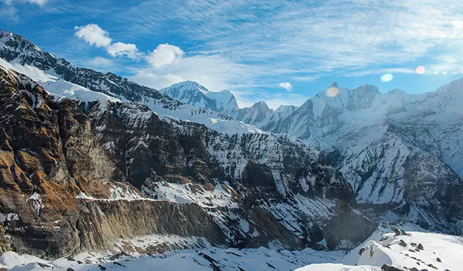 mga bundok sa Annapurna Circuit, Nepal