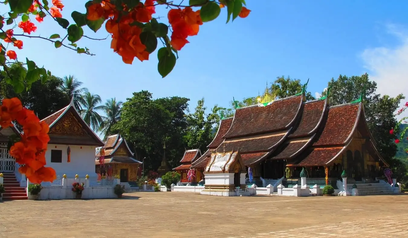 Budist tapınakları - Luang Prabang, Laos'ta