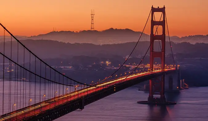 de golden gate bridge in San Francisco