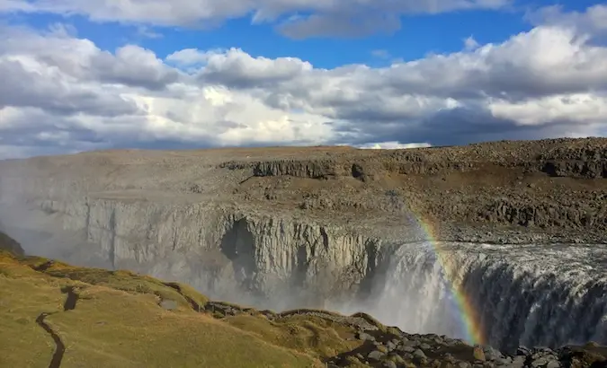 Dettifoss, ang pinakamalakas na talon sa Europa