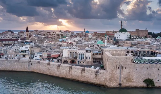 L'antica città di Acri in Israele