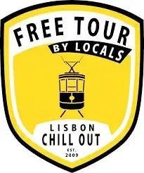 Logotipo amarelo do passeio chill-out em Lisboa