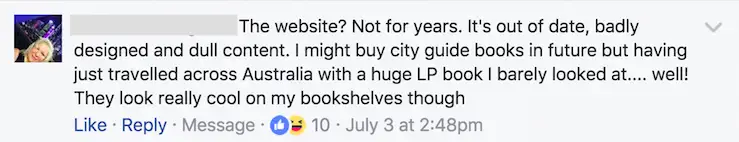 hindi napapanahon na website at hindi maganda ang disenyo