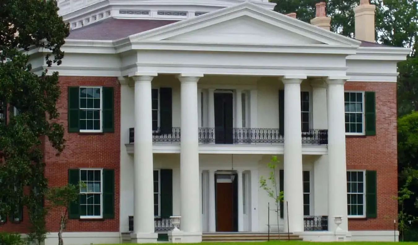 Het historische Melrose Mansion in het prachtige Natchez, Mississippi