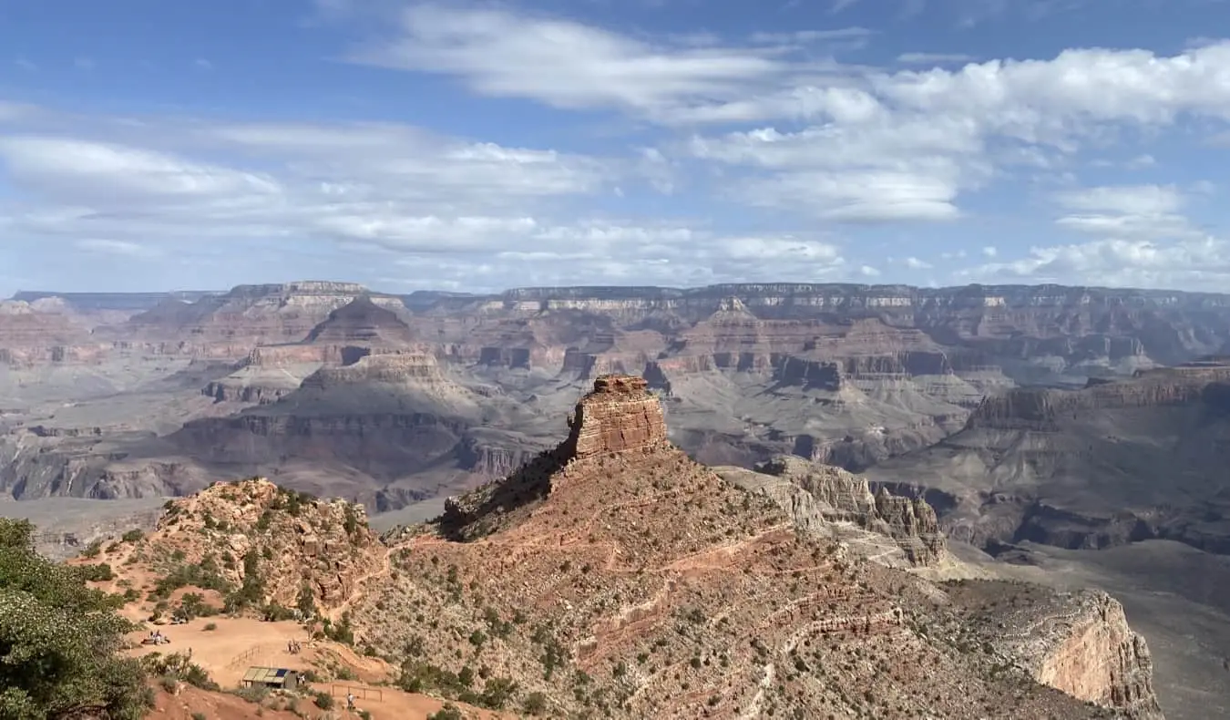 Den vidsträckta utsikten över Grand Canyon i USA