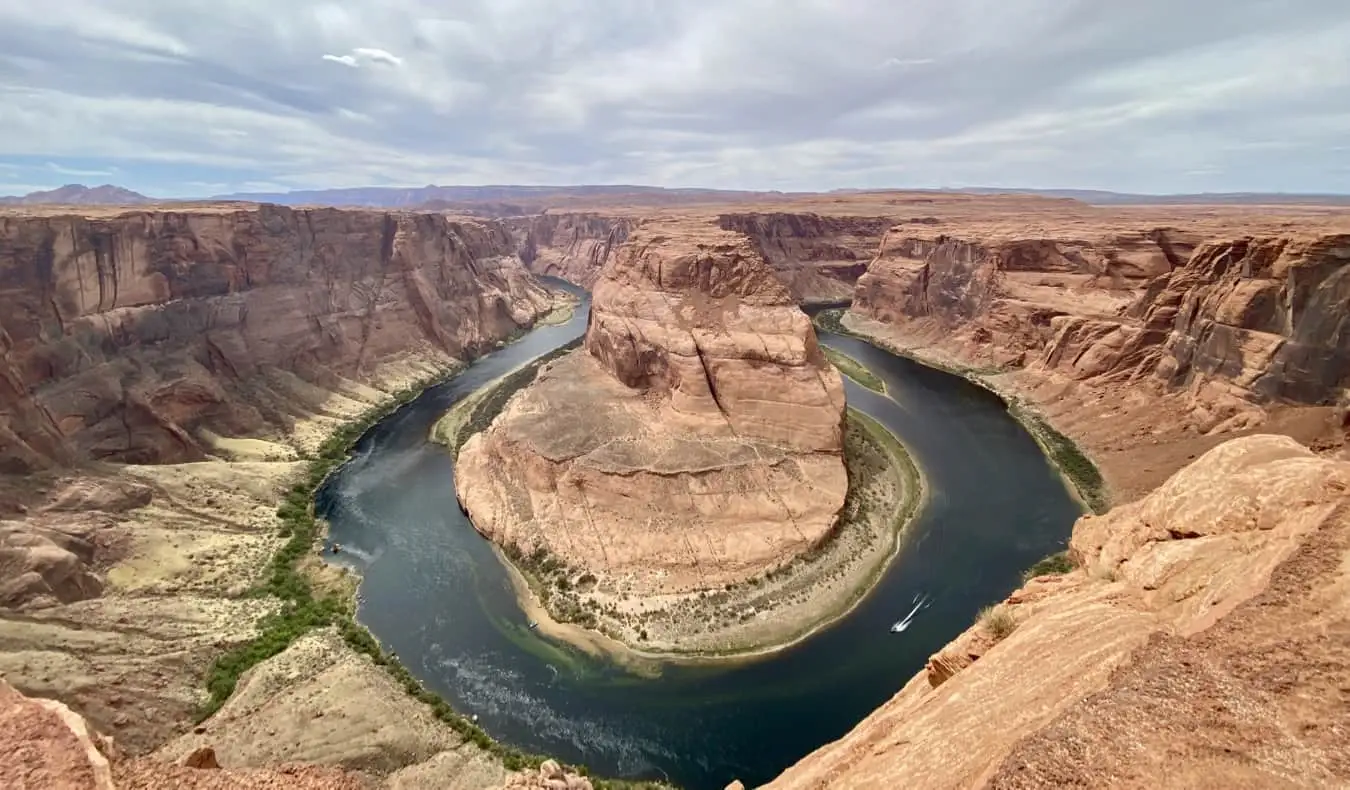 Het beroemde uitzicht op Horseshoe Bend in Arizona, VS