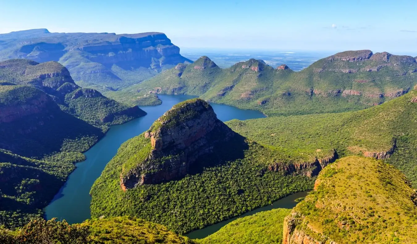 Cañón del río Blyde en Mpumalanga en Sudáfrica