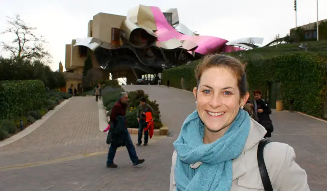 English teacher Cat Gaa at Marquès de Riscal winery