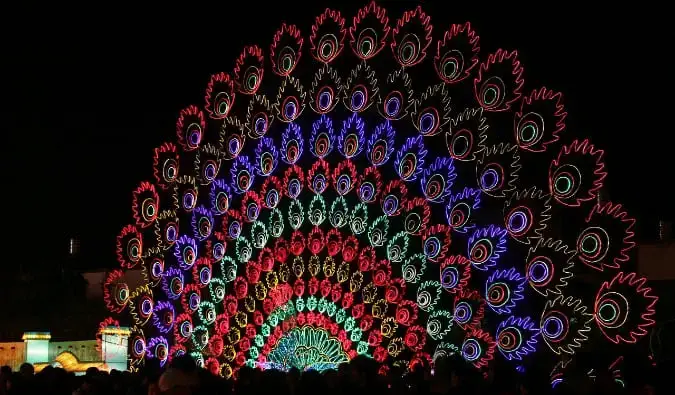 Una colorida exhibición en el Festival de los Faroles de Taipei