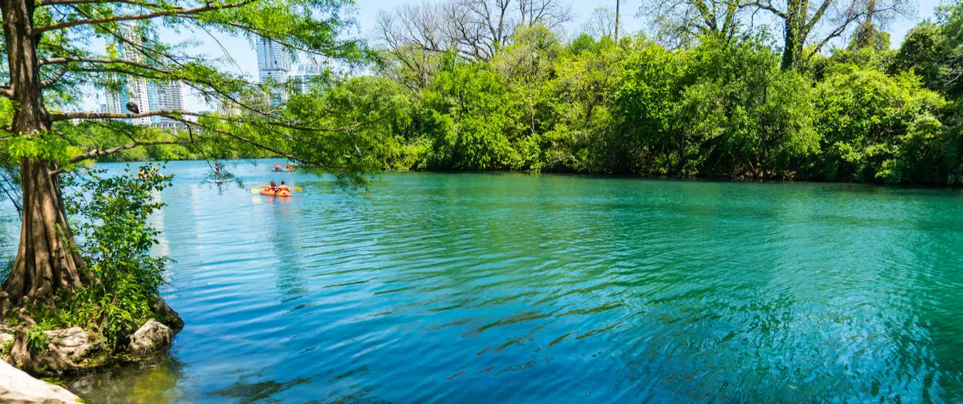 Austin'de şehir manzarası