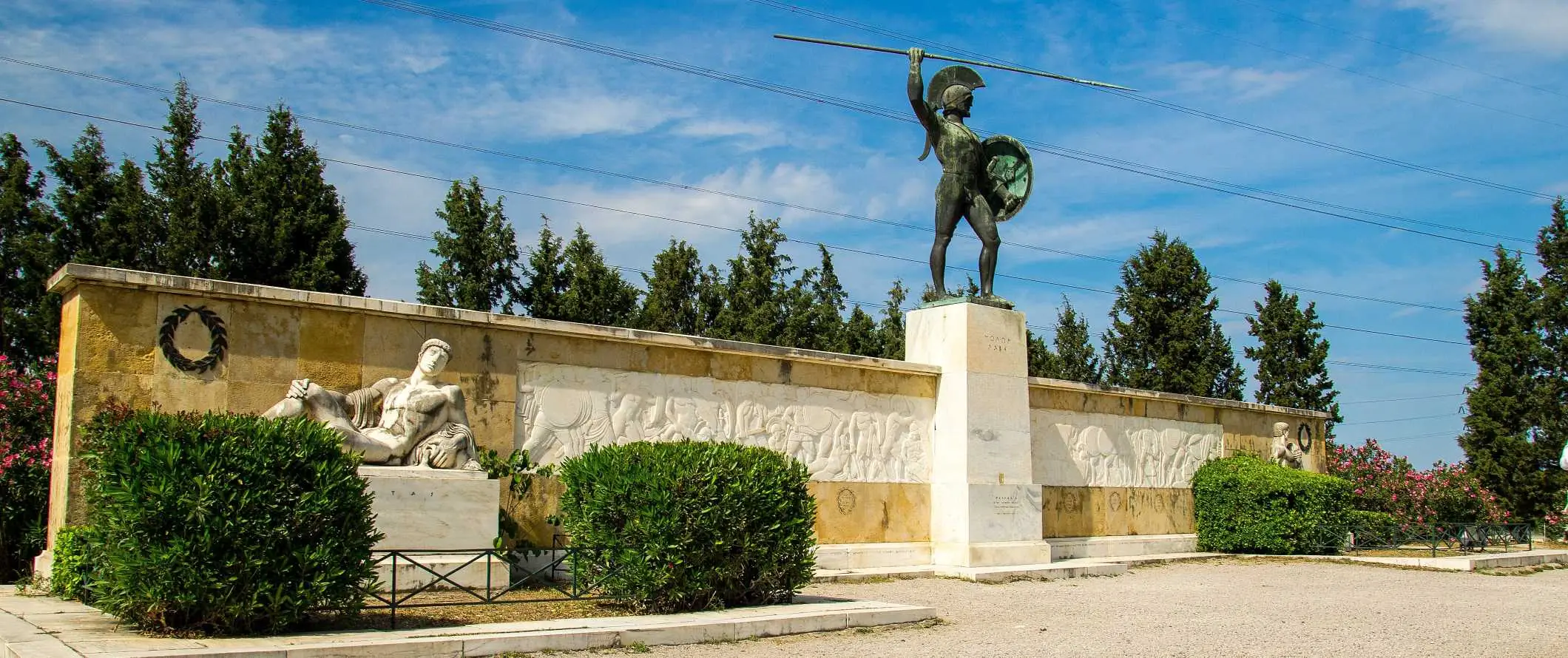 Patung Raja Leonidas di Sparta, Greece.