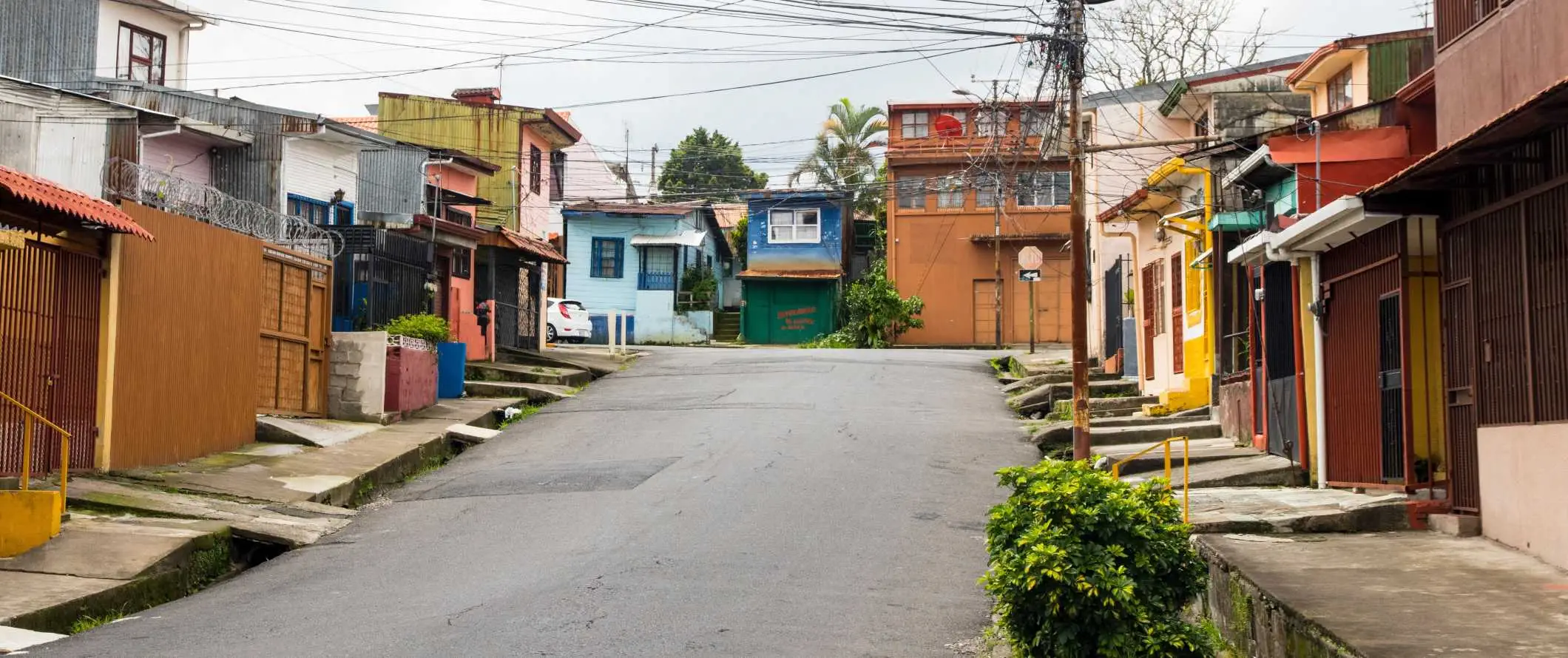 Ett bostadsområde i San Jose, Costa Ricas huvudstad