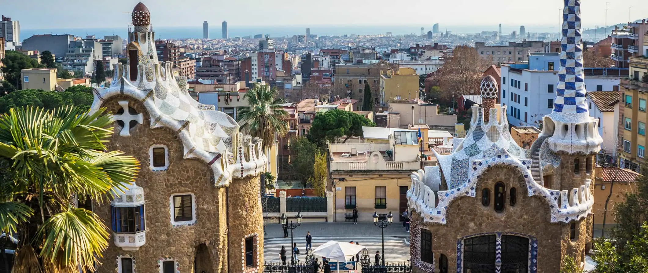 Gaudí-arkitektur med Barcelona